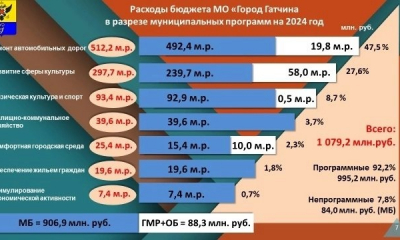 Комитет финансов Гатчинского района рассказал об основных параметрах бюджета Гатчины на 2024 год и плановый период 2025-2026 года