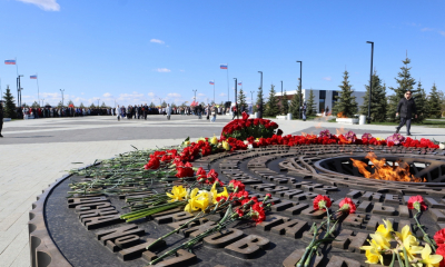 У Мемориального комплекса мирным гражданам Советского Союза