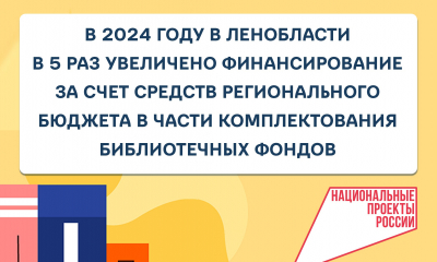 Увеличено финансирование на комплектования книжных фондов библиотек региона