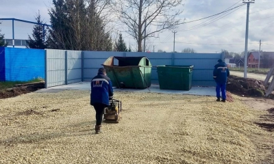 В Гатчинском округе продолжают строить площадки для ТКО