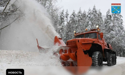 Коммунальные службы Ленинградской области убирают первый снег